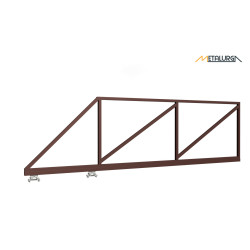 Stumdomi kiemo vartai be užpildo 4.5x1.2m 60x60 Stumdomi kiemo vartai be užpildo 4.5x1.2m 60x60