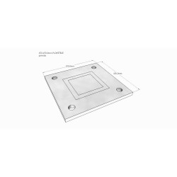 150x150x8 Plokštelė CINKUOTA 2 150x150x8 Plokštelė CINKUOTA 2