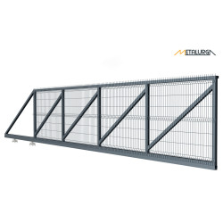 Segmentiniai stumdomi kiemo vartai 6x1.7m Segmentiniai stumdomi kiemo vartai 6x1.7m