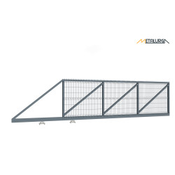 Segmentiniai stumdomi kiemo vartai 5x1.7m