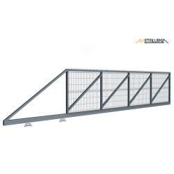 Segmentiniai stumdomi kiemo vartai 5.5x1.2m