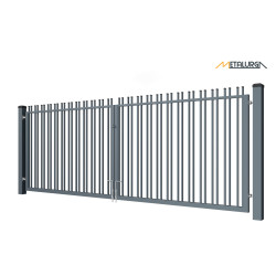 Varstomi kiemo vartai Klasik Modern užpildas 4x1.2m 3