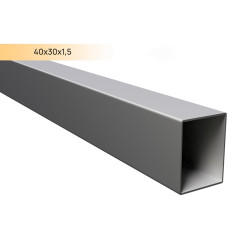Stačiakampis vamzdis 40x30x1.5 mm CINK DX51D 7,5m 2 Stačiakampis vamzdis 40x30x1.5 mm CINK DX51D 7,5m 2