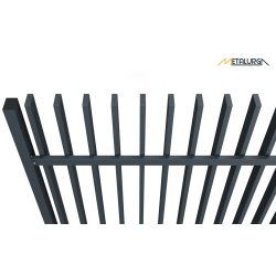 Metalinė tvora ŠUKOS FLAT 60X20 EXTERNAL (80 mm) 3 Metalinė tvora ŠUKOS FLAT 60X20 EXTERNAL (80 mm) 3