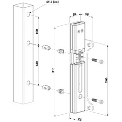 LOCINOX MODULEC Elektromagnetinė sklendė (Emissa - Fail Close) (MODULEC-SF-E-9005) 2
