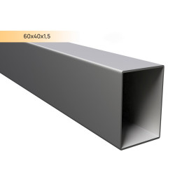 Stačiakampis vamzdis 60x40x1.5 mm CINK DX51D 6 metrai 2