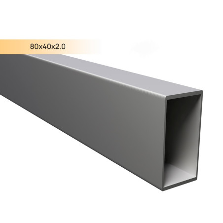 Stačiakampis vamzdis 80x40x2 mm CINK DX51D 7,2m