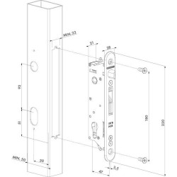 Locinox įleidžiama spyna Fifty Lock 50mm 4 Locinox įleidžiama spyna Fifty Lock 50mm 4