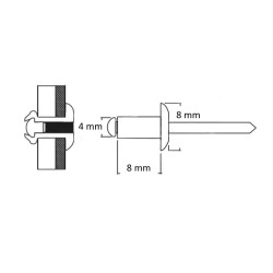 Kniedės 4.06 RAL 6005 (ŽALIA)