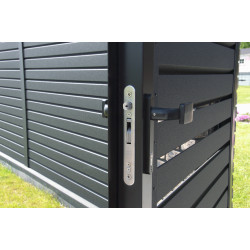 LOCINOX SIXTYLOCK Įleidžiama vartelių spyna 60mm profiliui su reguliuojama atrama SF KM LOCINOX SIXTYLOCK Įleidžiama vartelių spyna 60mm profiliui su reguliuojama atrama SF KM