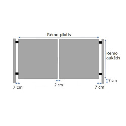 Segmentiniai varstomi kiemo vartai 4m pločio