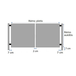 Varstomi kiemo vartai Šukų užpildas 4x1.5m 6
