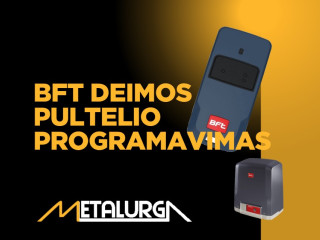 BFT Deimos Ultra pultelio programavimo instrukcija
